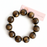 Bold Sphere Stretch Bracelet – Polished Round Bead Design
