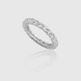 Sahira Silver Round Cut Band