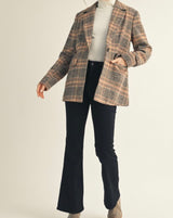 RayLee Brown Plaid Blazer