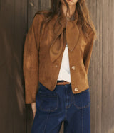 Ginger Brown Cropped Jacket