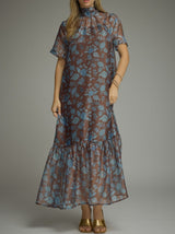 Sylvia Elegant Floral Maxi Dress