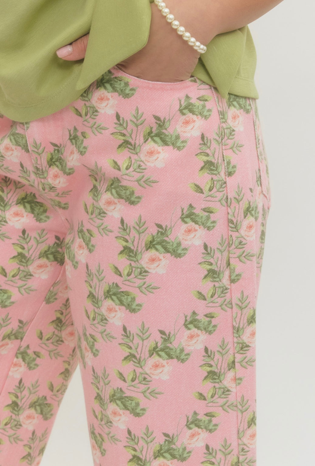 Barrin Pink Floral Pant