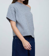 Sara Off Shoulder Boxy Sweater Top