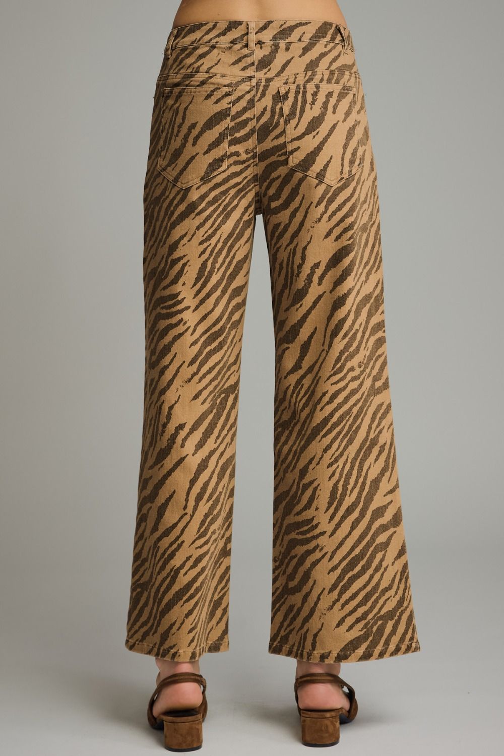 Sadie Zebra Print Wide Leg Pant