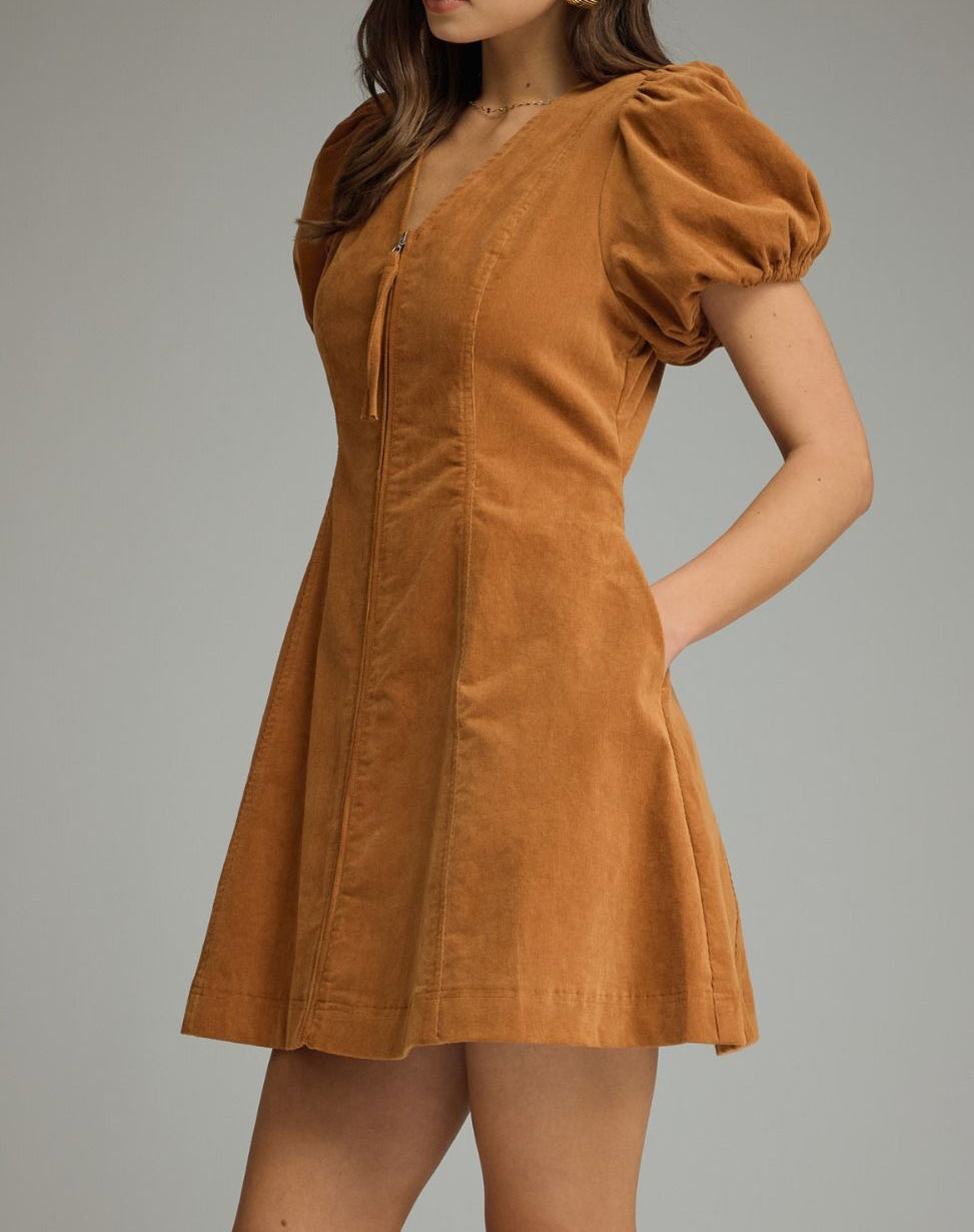 Heather Puff Sleeve Mini Dress