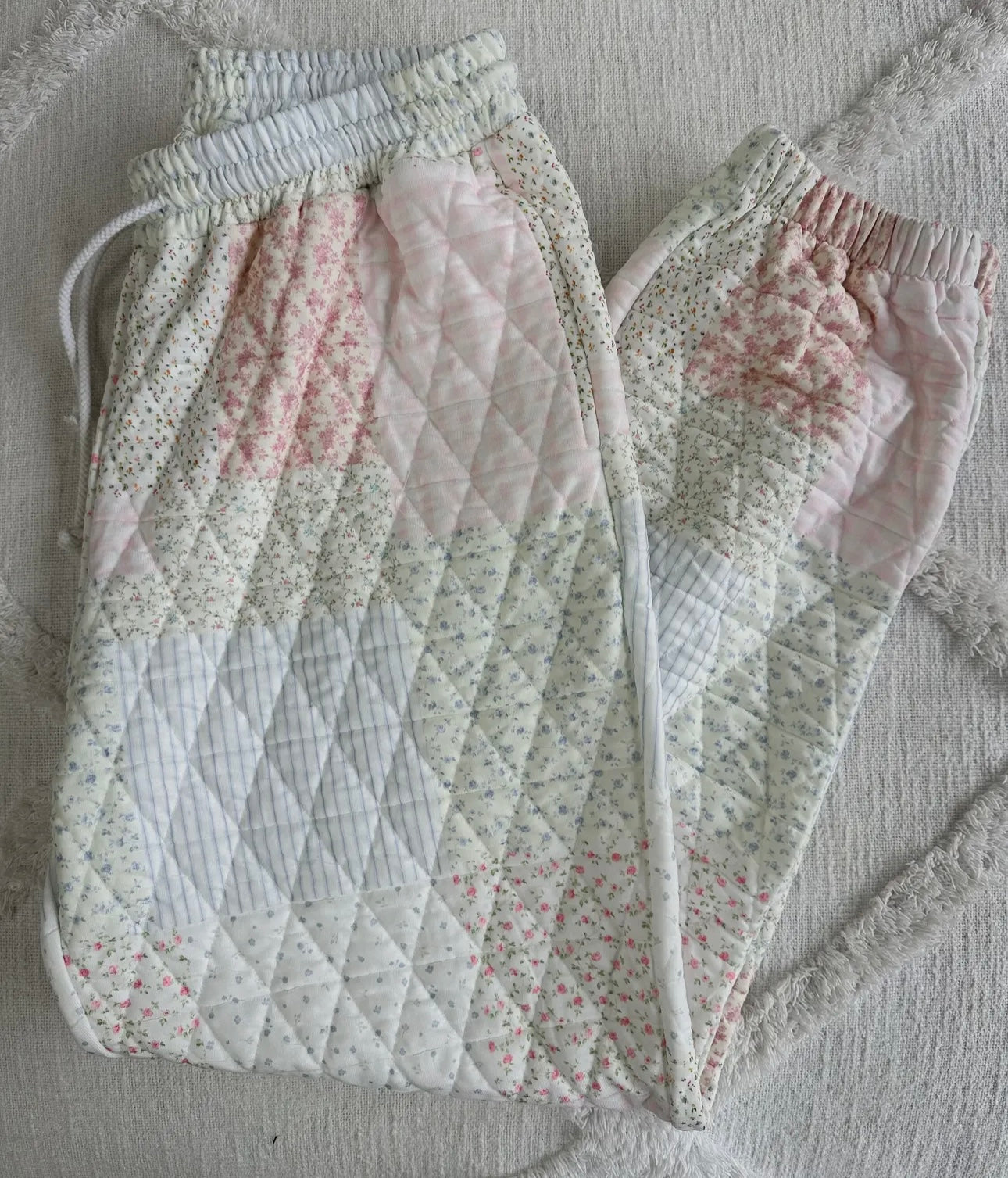 Holiday Quilted Joggers