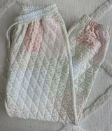 Holiday Quilted Joggers