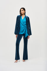 Nightfall Velvet Flared Pull-On Pants