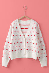 Chloe Heart Knit Cardigan