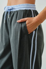 Benjamin Grey/ Blue StripeSlack