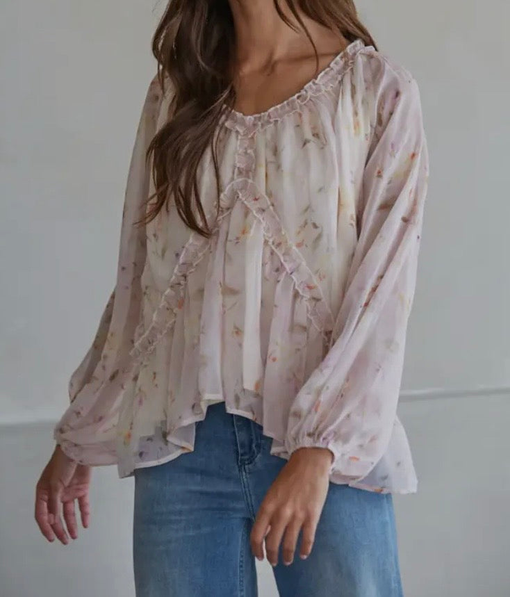 Melissa Floral Print Top