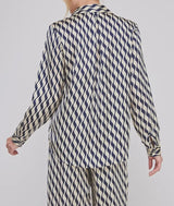 Corbin Navy Print Top