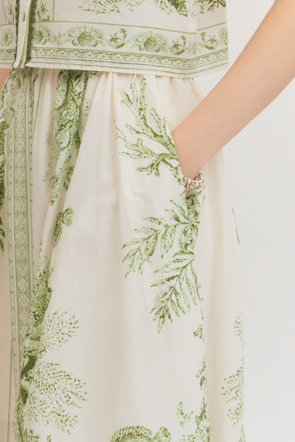Dori Print Midi Skirt