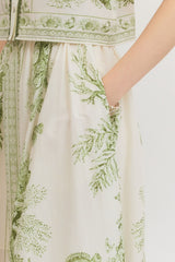 Dori Print Midi Skirt