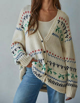 Grace Relaxed Print Cardigan
