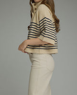 Sara Stripe Short Sleeve Top