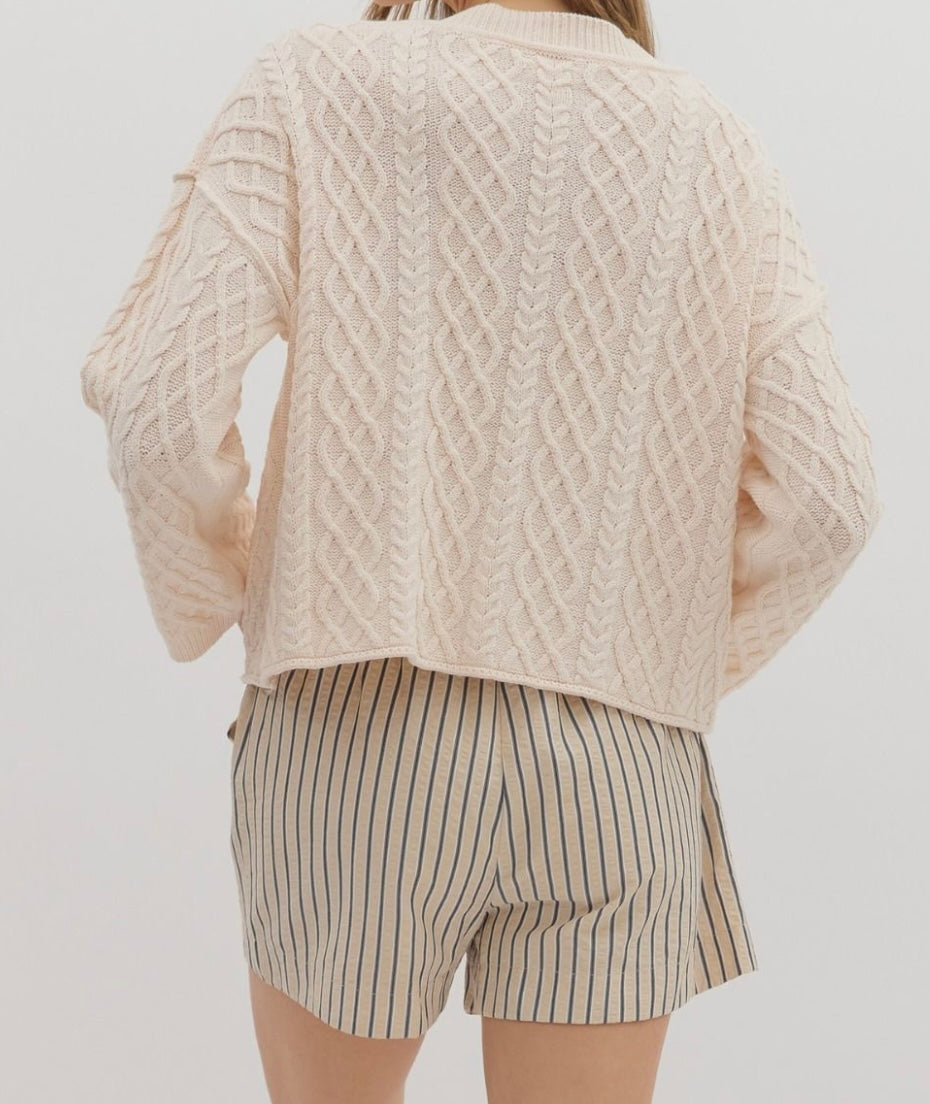 Miriam Cable Knit Cardigan