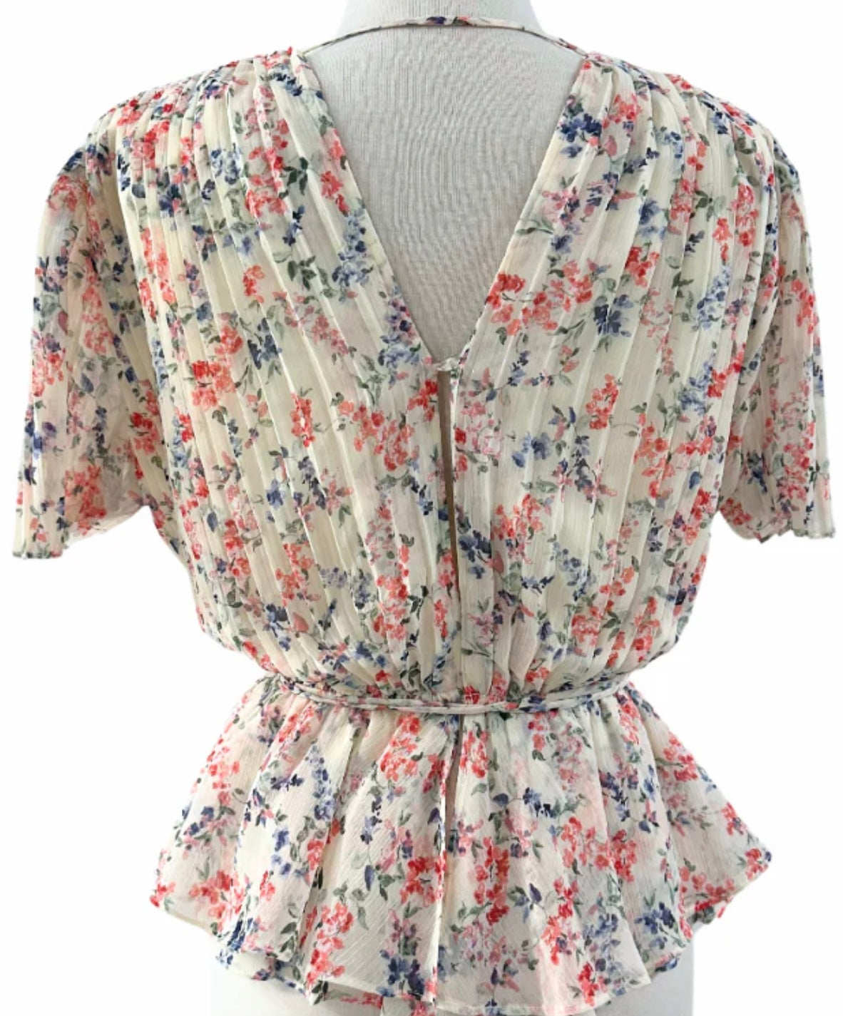 RBJ Flora Fuschia Blue Blouse
