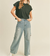Harrison Cuffed Sleeve Tee