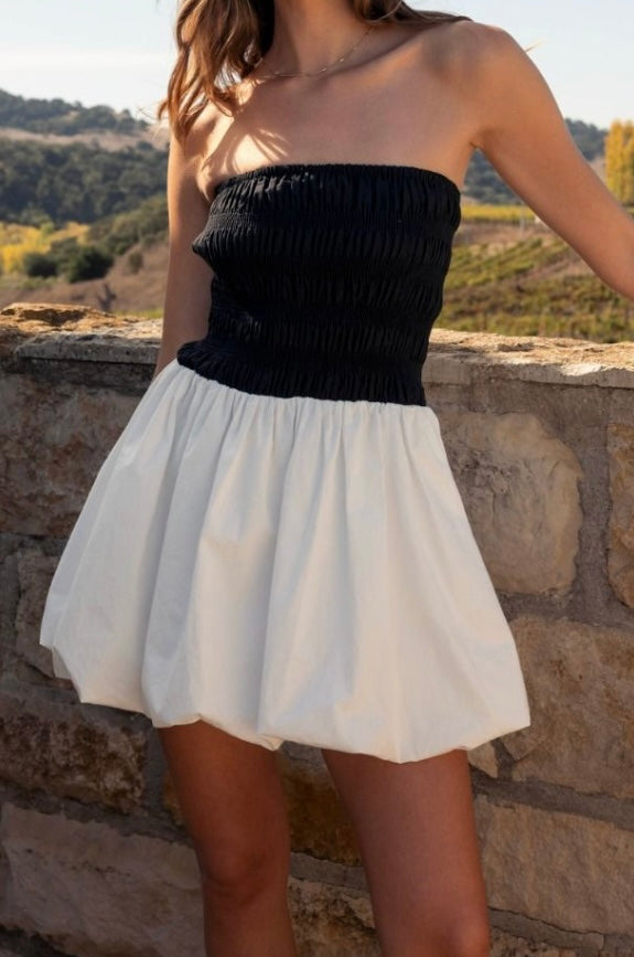 Ellie Bubble Hem Tube Dress