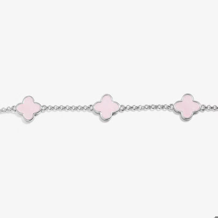 A Littles Signature Pink Clover Bracelet