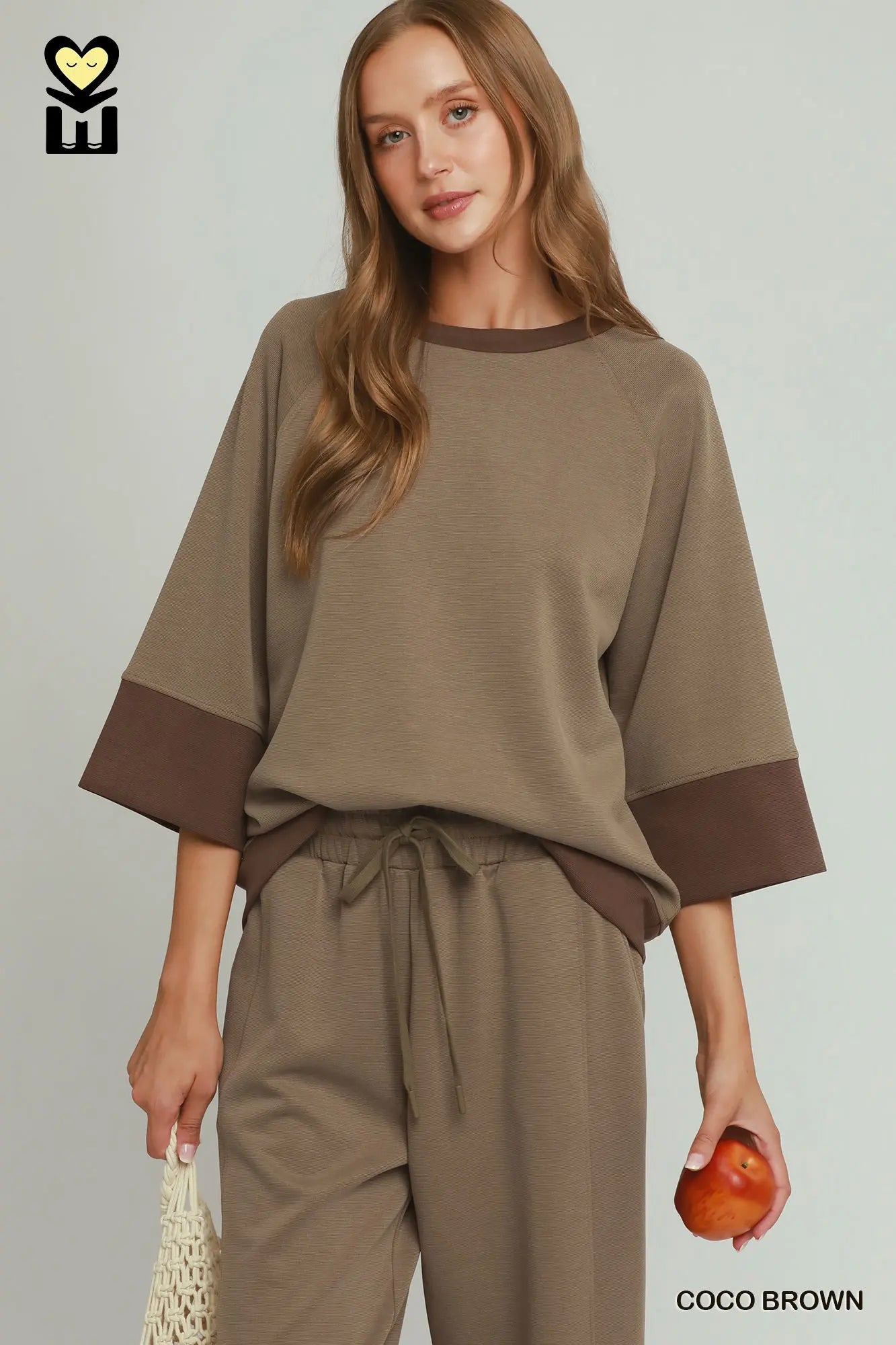 Abby Coco Brown Cloudknit Top