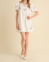 Amelia Floral Embroidered Dress