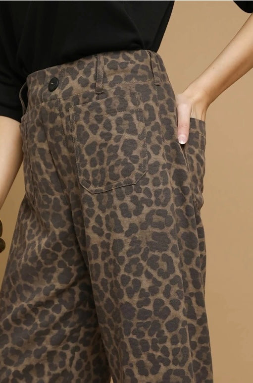 Cali Animal Print Wideleg
