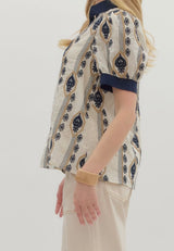 Benson Embroidered Abstract Top