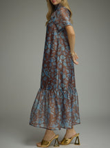 Sylvia Elegant Floral Maxi Dress