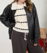 Mel Faux Leather Zip Up Jacket