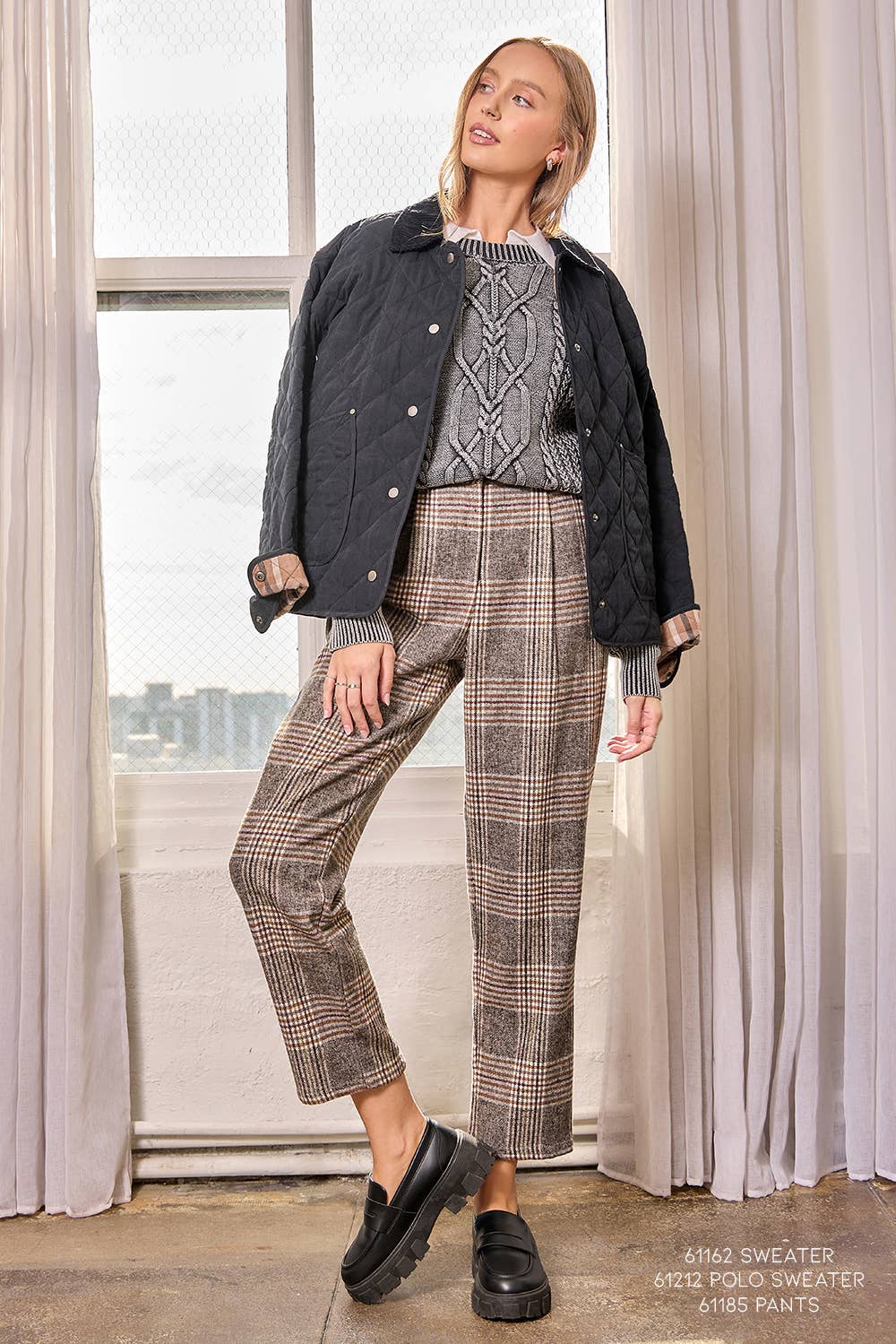 Ginni Contrast Quilted Jacket