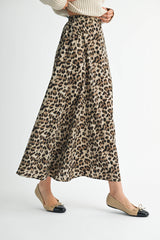 Venice Leopard Maxi Skirt