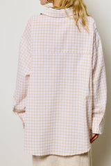 Ottie Oversized Gingham Button Down Shirt