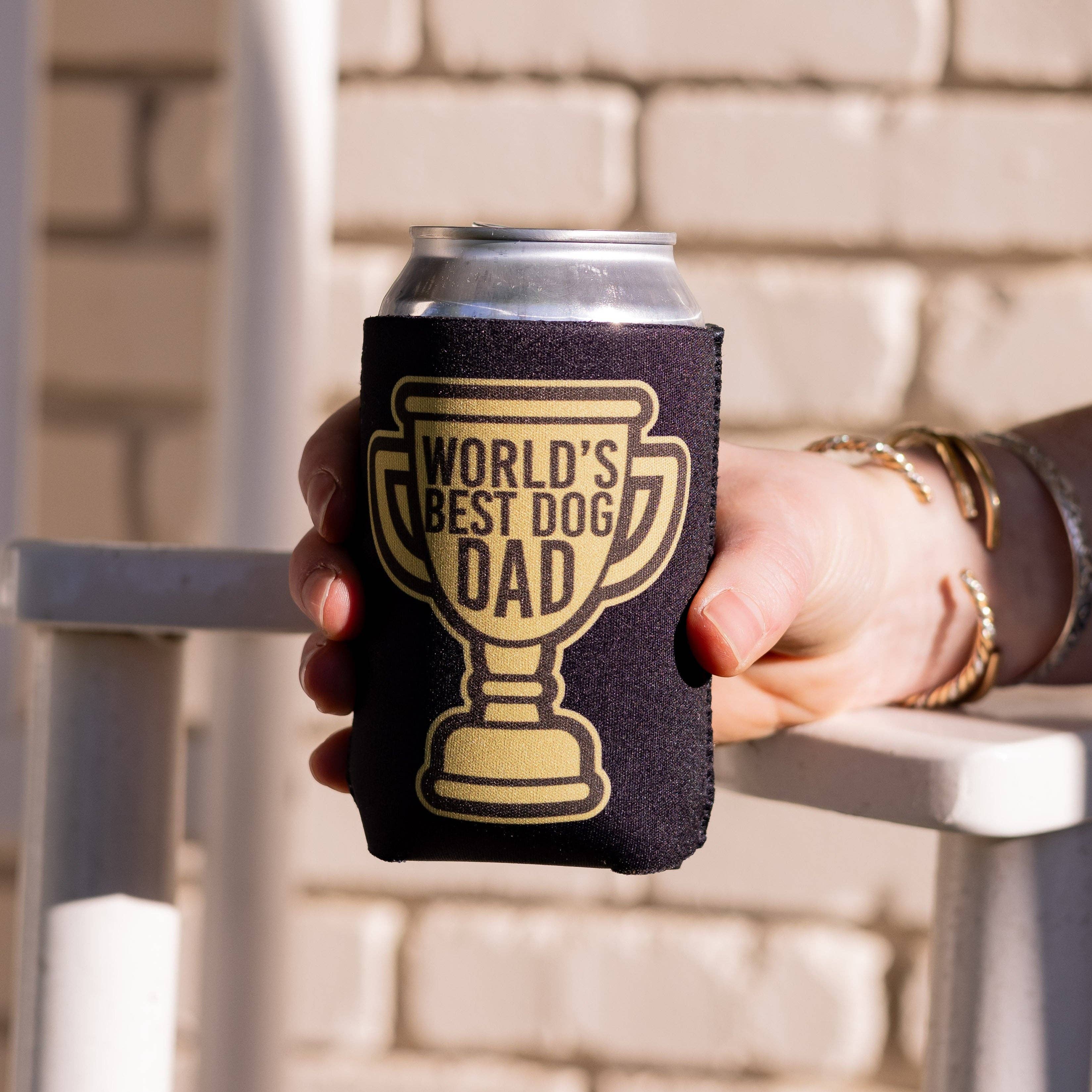 Worlds Best Dog Dad Can Cooler
