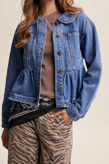 McKenna Ruffle Hem Jacket