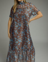 Sylvia Elegant Floral Maxi Dress
