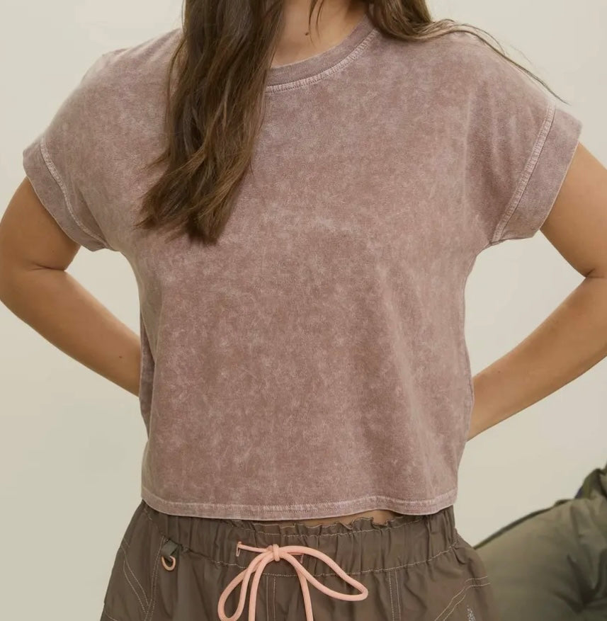 Cocoa And Sage Washed Tee