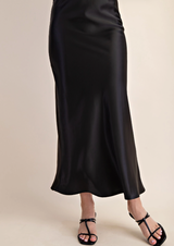 Norma Satin Midi Skirt
