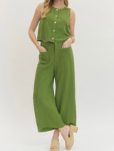 Matcha Green Woven Pant