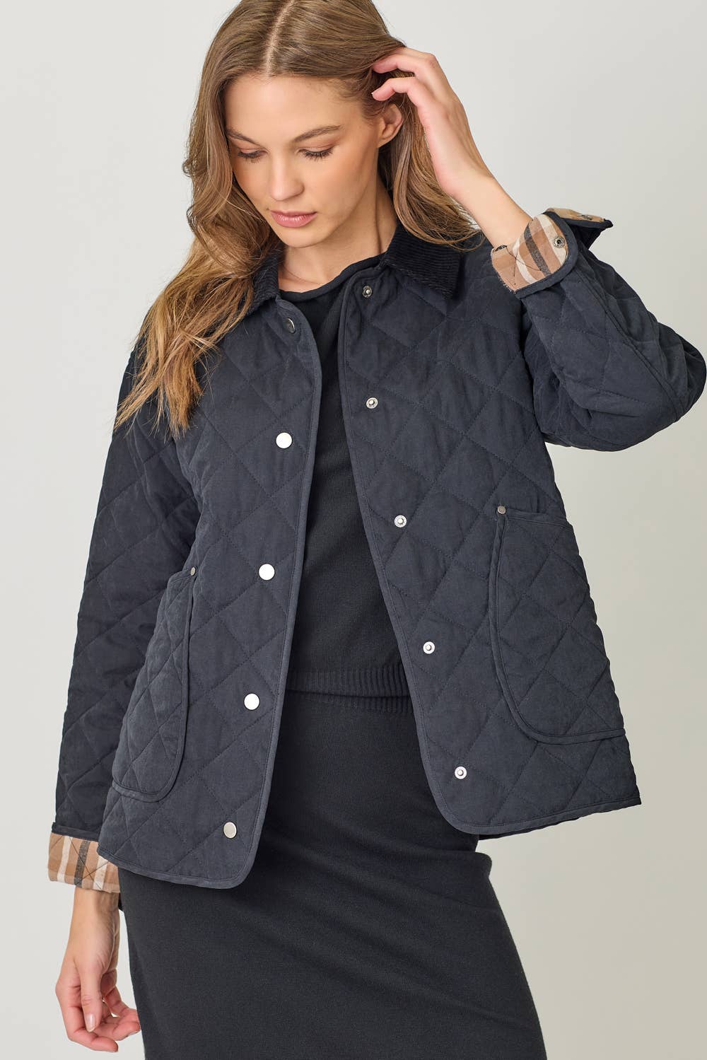 Ginni Contrast Quilted Jacket