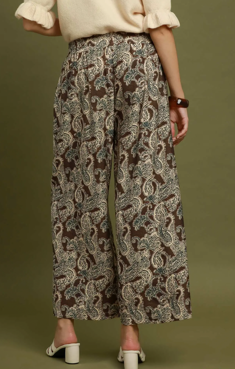Mallory Print Wide Leg Pant