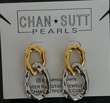 Gold And Silver Duo Earrings