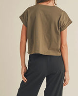 Harrison Cuffed Sleeve Tee
