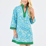 Brenda Meadow Line Blue Dress