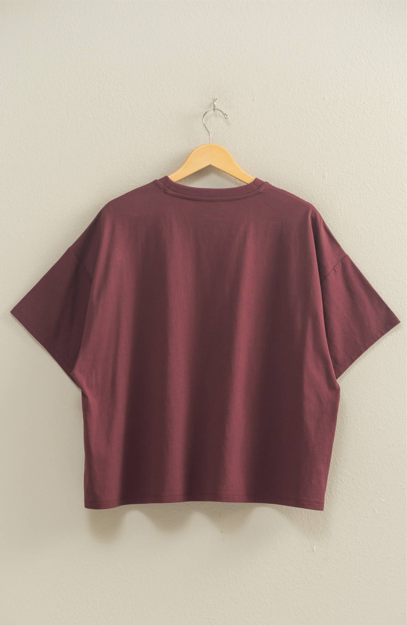 Dark Cherry Oversized T-Shirt