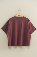 Dark Cherry Oversized T-Shirt