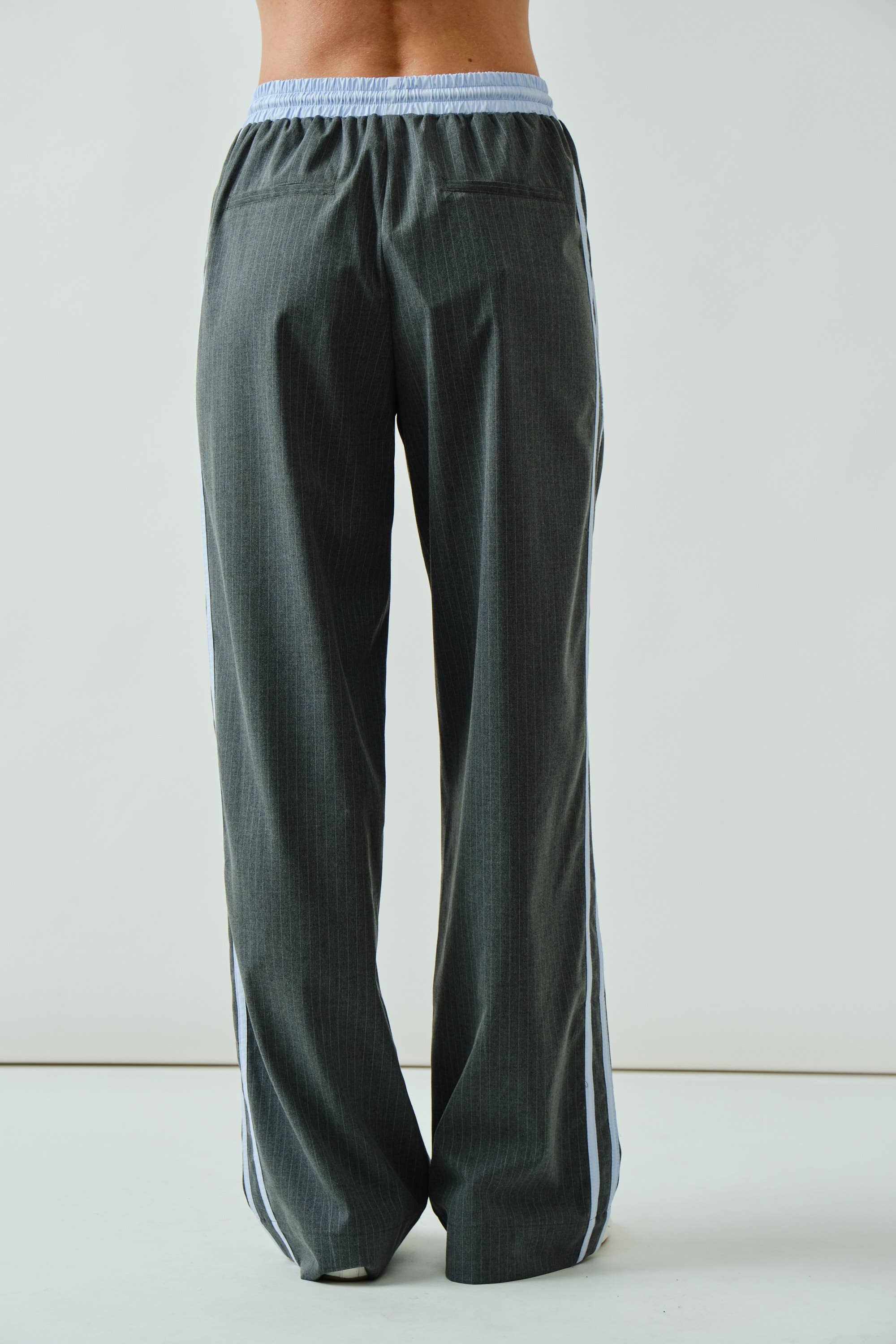 Benjamin Grey/ Blue StripeSlack