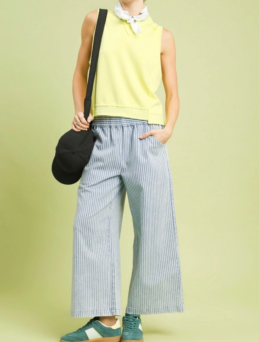 Stormy Stone Wash Stripe Pant