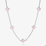 A Littles Signature Pink Clover Necklace
